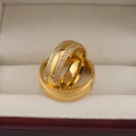 Nora Páros Nemesacél Jegygyűrű, Karikagyűrű Pár