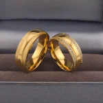 Nora Páros Nemesacél Jegygyűrű, Karikagyűrű Pár